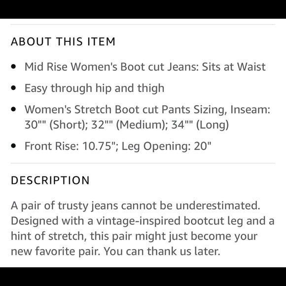 NWT Levi’s 20W Plus Size Women’s Classic Boot Cut Mid-Rise Jeans - Picture 5 of 7